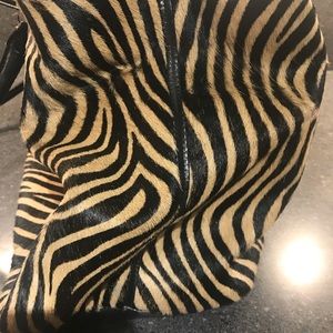 DKNY Calf hair zebra print purse